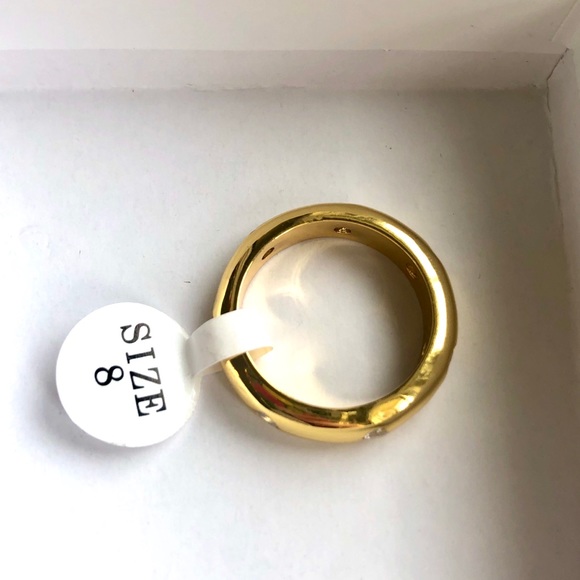 Rhinestone Gold Ring - Picture 3 of 7